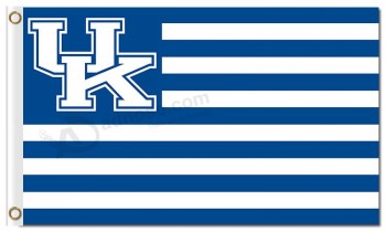 Wholesale high-end NCAA Kentucky Wildcats 3'x5' polyester flags stripe