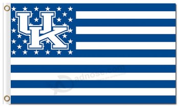 NCAA Kentucky Wildcats 3'x5' polyester flags star and strip for sale