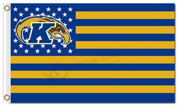 NCAA Kent State Golden Flashes 3'x5' polyester flags for sale