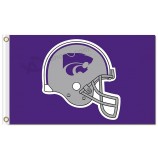Ncaa Kansas State Wildkatzen 3'x5 'Polyester Flaggen grau Helm zum Verkauf