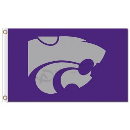 NCAA Kansas State Wildcats 3'x5' polyester flags grey logo for sale