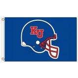 Ncaa Kansas Jayhawks 3'x5 'Polyester Flaggen blauen Helm