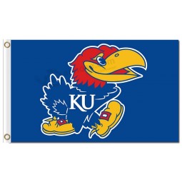 Ncaa kansas jayhawks drapeaux en polyester 3'x5 '