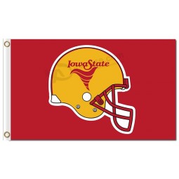 Ncaa iowa cyclones 3'x5 'banderas de poliester casco amarillo anaranjado