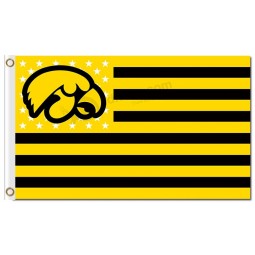 Ncaa iowa hawkeyes 3'x5 'bandiere in poliestere stelle e strisce