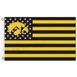 Ncaa Iowa Hawkeyes 3'x5 'Polyester Fahnen Stern und Streifen