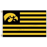 Ncaa Iowa Hawkeyes 3'x5 'Polyester Fahnenstreifen zum Verkauf