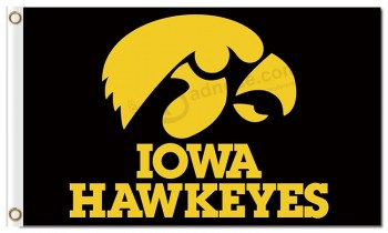 NCAA Iowa Hawkeyes 3'x5' polyester flags for sale
