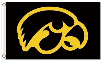NCAA Iowa Hawkeyes 3'x5' polyester flags for sale