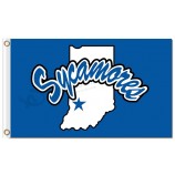Ncaa Indiana State Sykomoren 3'x5 'Polyester Flaggen zum Verkauf