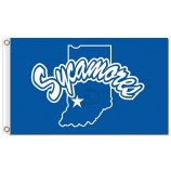 Ncaa Indiana State Sykomoren 3'x5 'Polyester Flaggen zum Verkauf