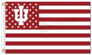 Ncaa indiana hoosiers 3'x5'涤纶旗星和条纹出售