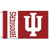 Großhandel benutzerdefinierte hoch-Endee ncaa indiana hoosiers 3'x5 'Polyester kennzeichnet Zeichen