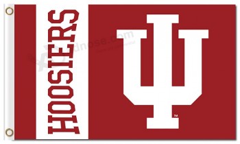 Wholesale Custom high-end NCAA Indiana Hoosiers 3'x5' polyester flags character