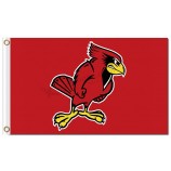 Großhandel benutzerdefinierte hoch-Ende ncaa illinois state redbirds 3'x5 'polyester fahnen angry cock