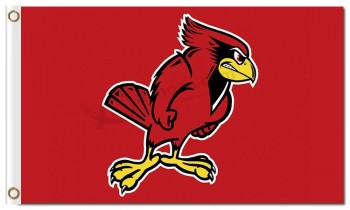 Haut de gamme personnalisé-Fin ncaa illinois état redbirds 3'x5 'polyester drapeaux coq en colère