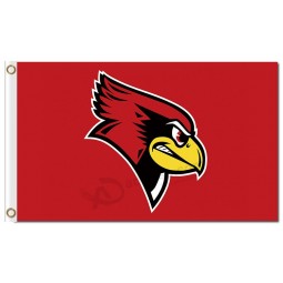 Großhandel benutzerdefinierte hoch-Ende ncaa illinois state redbirds 3'x5 'polyester fahnen rotem hintergrund