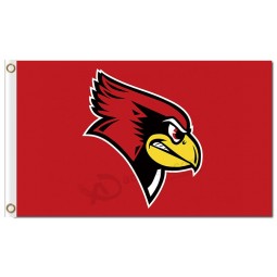 Wholesale Custom high-end NCAA Illinois State Redbirds 3'x5' polyester flags red background