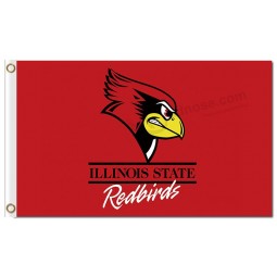 Großhandel benutzerdefinierte hoch-Ende ncaa illinois state redbirds 3'x5 'polyester fahnen