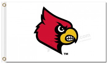 Wholesale Custom high-end NCAA Illinois State Redbirds 3'x5' polyester flags white background