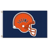 Großhandel benutzerdefinierte hoch-Endee ncaa illinois kämpft illini 3'x5 'Polyester Flaggen orange Helm