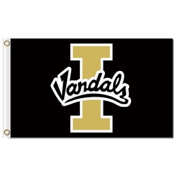 Wholesale Custom high-end NCAA Idaho Vandals 3'x5' polyester flags with character black background