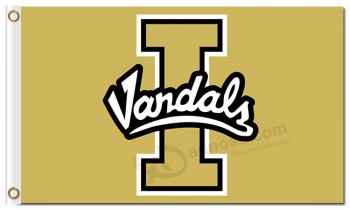 Wholesale Custom high-end NCAA Idaho Vandals 3'x5' polyester flags with character