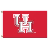 Benutzerdefinierte hoch-Endee ncaa Houston Cougars 3'x5 'Polyester Flaggen roten Hintergrund uh
