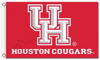 Custom high-end NCAA Houston Cougars 3'x5' polyester flags