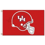 Benutzerdefinierte hoch-Endee ncaa Houston Cougars 3'x5 'Polyester Flaggen Helm