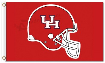 Benutzerdefinierte hoch-Endee ncaa Houston Cougars 3'x5 'Polyester Flaggen Helm