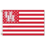 Benutzerdefinierte hoch-Endee ncaa Houston Cougars 3'x5 'Polyester Fahnen Stern und Streifen