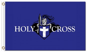 맞춤형 높이-끝 ncaa 거룩한 십자군 십자군 3'x5 '폴리 에스테르 깃발