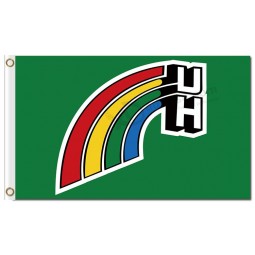 Custom high-end NCAA Hawaii Warriors 3'x5' polyester flags rainbow
