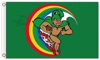 Custom cheap NCAA Hawaii Warriors 3'x5' polyester flags rainbow moon