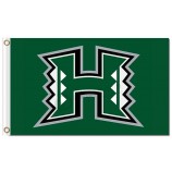 Benutzerdefinierte billig ncaa hawaii krieger 3'x5 'polyester fahnen
