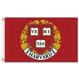 Benutzerdefinierte billig ncaa harvard crimson 3'x5 'polyester fahnen