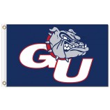Benutzerdefinierte billig ncaa gonzaga bulldogs 3'x5 'polyester fahnen