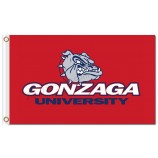 Großhandelskunden preiswerte ncaa gonzaga Bulldoggen 3'x5 Polyester kennzeichnet roten Hintergrund