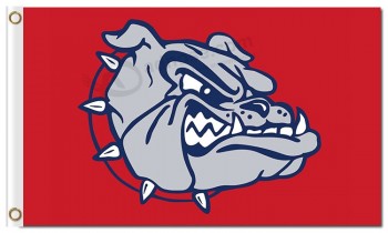 批发定制便宜ncaa gonzaga斗牛犬3'x5'涤纶旗