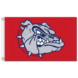 Großhandelskundenspezifische billige ncaa gonzaga Bulldoggen 3'x5 Polyesterflaggen