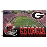 Großhandelskundenspezifisches billig ncaa Georgia-Bulldoggen 3'x5 Polyesterflaggenfeld