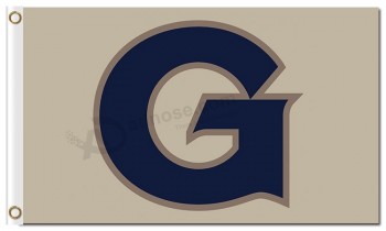 All'ingrosso personalizzato ncaa georgetown hoyas 3'x5 'poliestere bandiere carattere g grigio