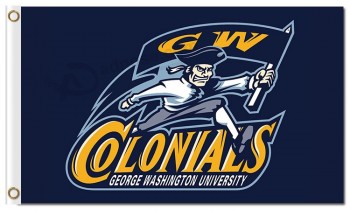 Wholesale custom cheap NCAA George Washington Colonials 3'x5' polyester flags