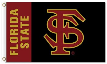 定制高-结束ncaa佛罗里达州seminoles 3'x5'聚酯标志st字符