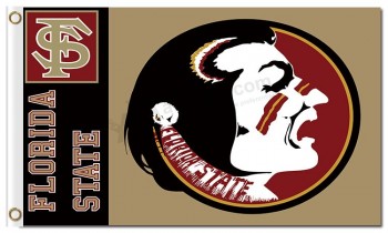Custom high-end NCAA Florida State Seminoles  3'x5' polyester flags with word flobida