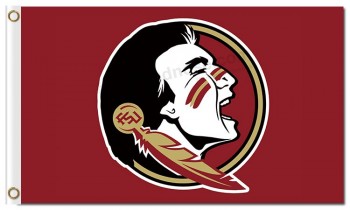 Custom high-end NCAA Florida State Seminoles  3'x5' polyester flags with face