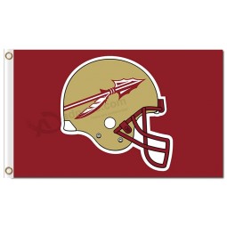 Benutzerdefinierte hoch-Ende ncaa florida zustand seminoles 3'x5 'polyester fahnen helm