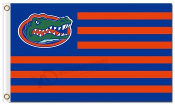 Ncaa佛罗里达鳄鱼3'x5'涤纶旗帜条纹出售