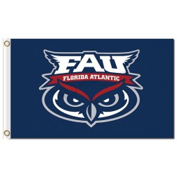 Ncaa florida atlantik eulen 3'x5 'polyester fahnen blau zum verkauf